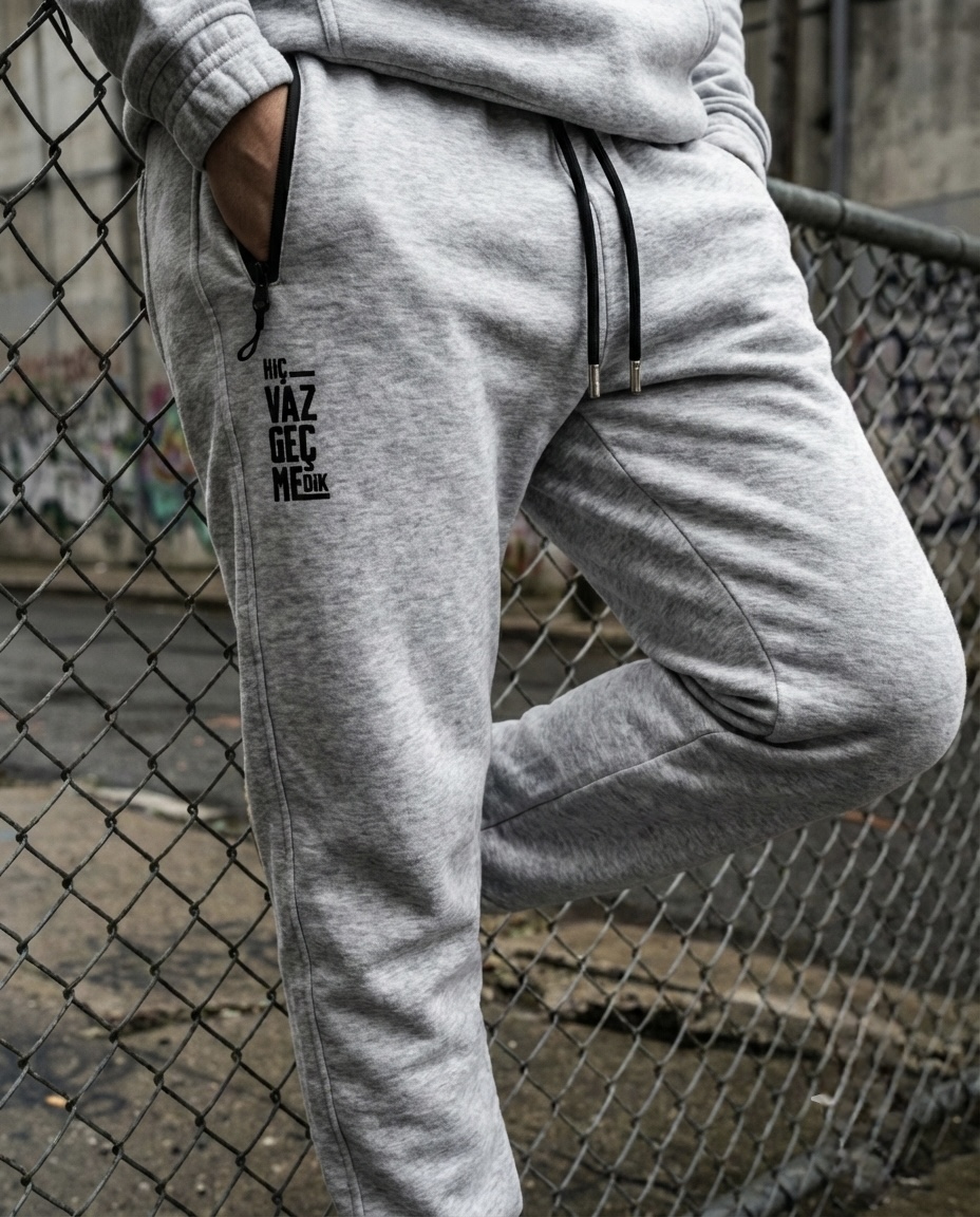 Alt Eşofman Günlük | Üç İplik Kışlık | Kırık Beyaz